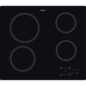 Inductiekookplaat WHIRLPOOL AKT 801/NE — 4 zones 60 cm, touchbediening, zwarte glaskeramiek