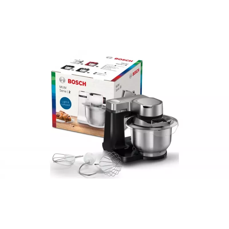 Bosch Serie 2 MUMS2VM00 keukenmachine 900 W 3,8 l zwart, zilver