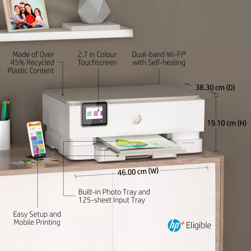 HP ENVY Inspire 7220e draadloze all-in-one kleurenprinter, Instant Ink; kopiëren, scannen