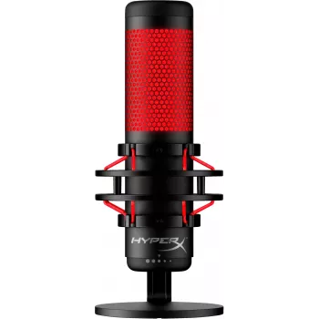 HyperX QuadCast - USB-microfoon (zwart-rood) - rode verlichting