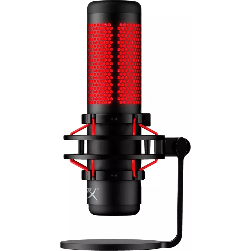 HyperX QuadCast - USB-microfoon (zwart-rood) - rode verlichting