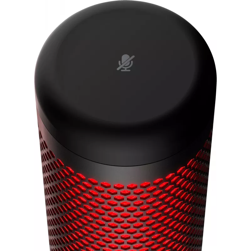 HyperX QuadCast - USB-microfoon (zwart-rood) - rode verlichting