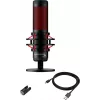 HyperX QuadCast - USB-microfoon (zwart-rood) - rode verlichting