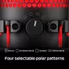 HyperX QuadCast - USB-microfoon (zwart-rood) - rode verlichting