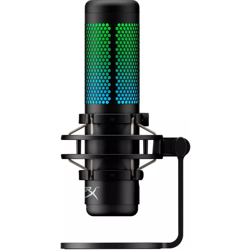 HyperX QuadCast S - USB-microfoon (zwart-grijs) - RGB-verlichting