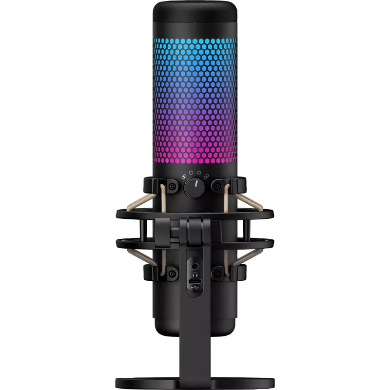 HyperX QuadCast S - USB-microfoon (zwart-grijs) - RGB-verlichting