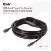 Club 3D CAC-1538 USB-C naar USB-A actieve kabel, USB 3.2 Gen1 5 Gbps, male/female, 10 m, zwart