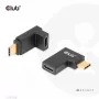 USB Type-C Gen2 haakse adapterset, 2 stuks CLUB3D CAC-1528 — USB-C naar USB-C, ondersteunt 4K@120Hz