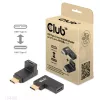USB Type-C Gen2 haakse adapterset, 2 stuks CLUB3D CAC-1528 — USB-C naar USB-C, ondersteunt 4K@120Hz