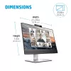 HP E24m G4 FHD USB-C conferentiemonitor, 60,5 cm (23,8 inch), 1920 x 1080 pixel, Full HD, LCD, 5 ms, zwart