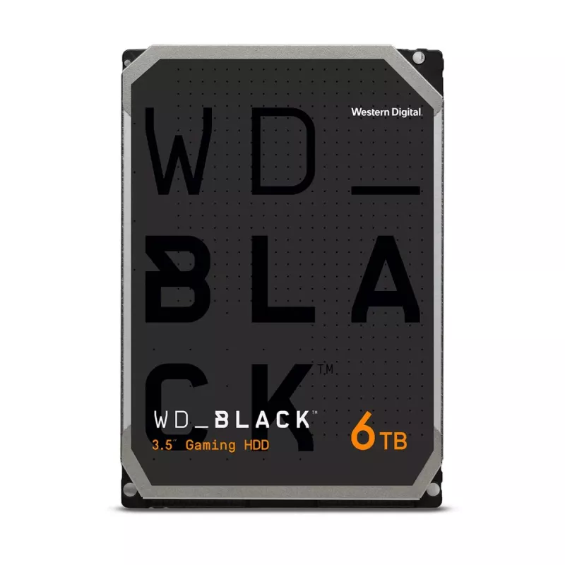 WESTERN DIGITAL harde schijf - Wd Black WD6004FZWX - 6TB - SATA 6Gb/s - 3,5 inch - 7200 tpm - 128 MB buffer