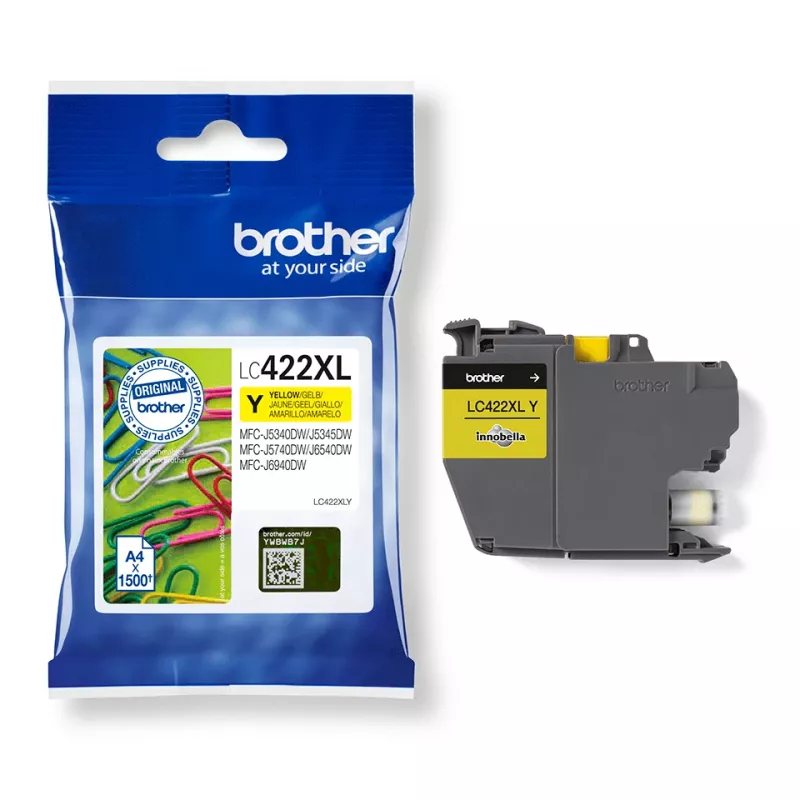 Brother LC-422XLY inktpatroon 1 stuks origineel geel