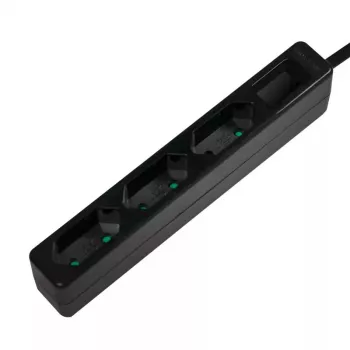 Verlengsnoer LogiLink LPS229B 1,5 m 3 AC-stopcontacten binnen zwart