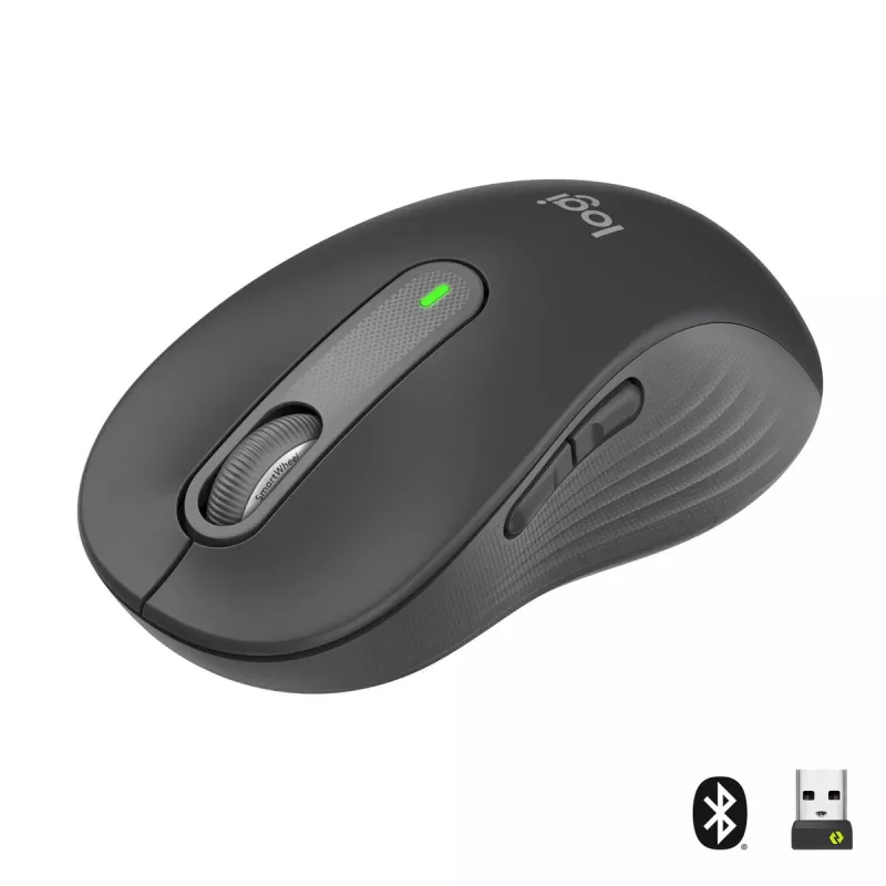LOGITECH Signature M650 L draadloze muis – voor grote handen – rechtshandig – grafiet
