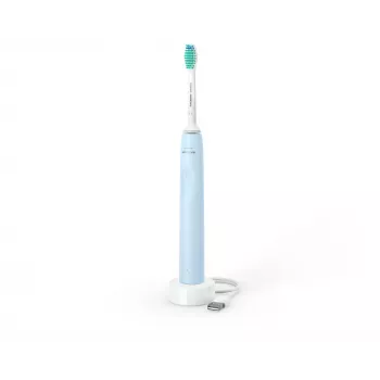 Elektrische sonische tandenborstel Philips HX3651/12 — zachte modus, ingebouwde Li‑ion-accu, 1 borstelkop, wit/blauw