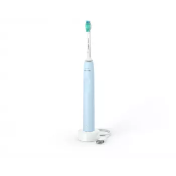 Elektrische sonische tandenborstel Philips HX3651/12 — zachte modus, ingebouwde Li‑ion-accu, 1 borstelkop, wit/blauw