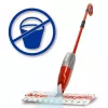 Mop VILEDA Spray Max microvezel droog & nat — kunststof kop, 0,6 l watertank, antibacterieel, wit/rood