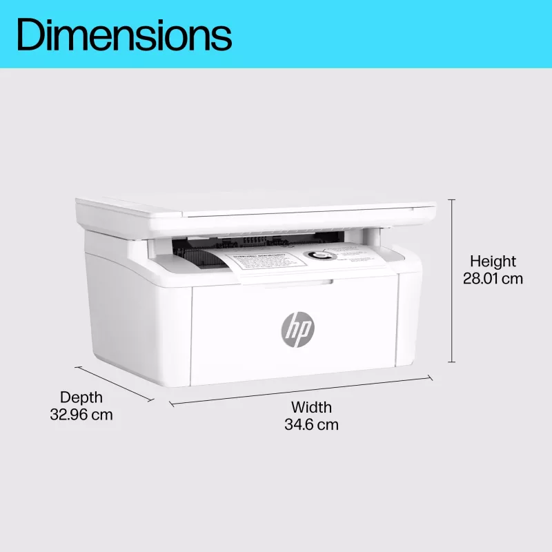 Multifunctionele laserprinter HP LaserJet MFP M140w — mono, 20 ppm, 600×600 DPI, A4, Wi‑Fi, Ethernet, wit
