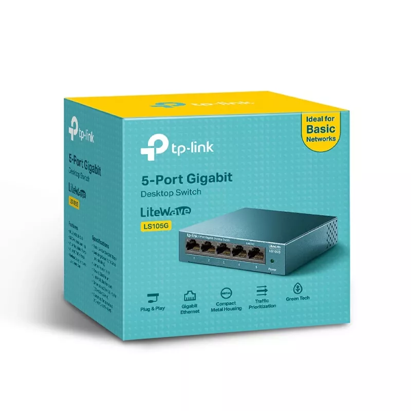 TP-Link 5-poorts 10/100/1000Mbps desktop-netwerkswitch