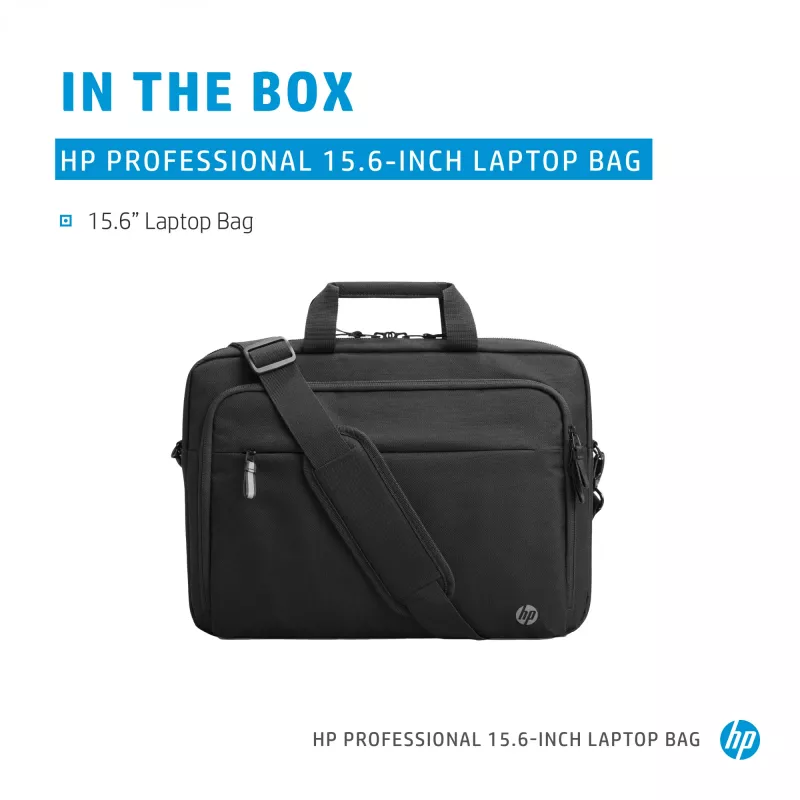 Laptoptas HP Professional 15,6 inch aktetas effen