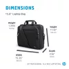 Laptoptas HP Professional 15,6 inch aktetas effen