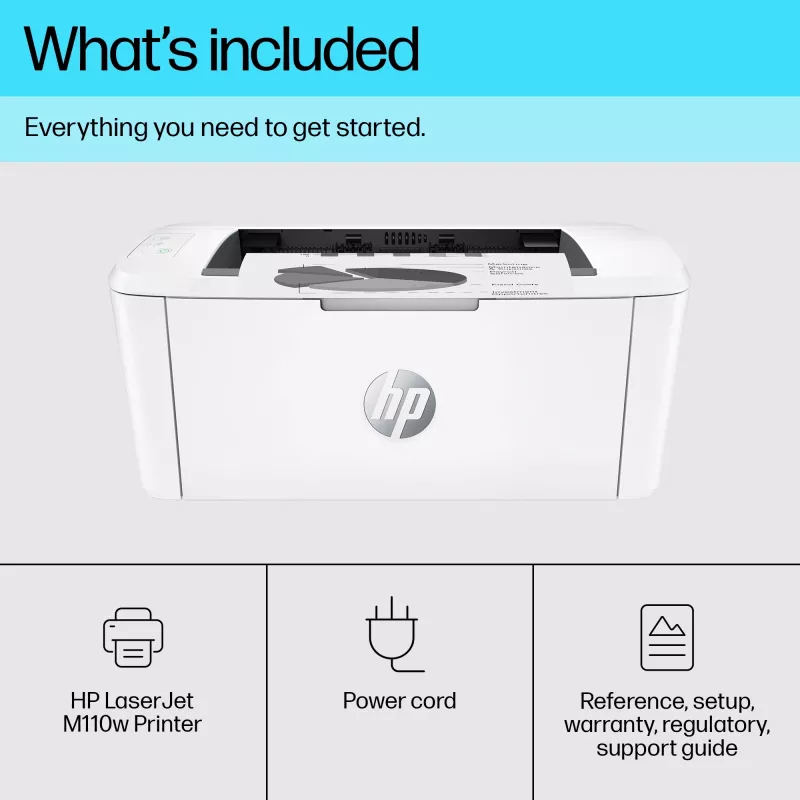 HP LaserJet M110w printer, laser, 600 x 600 DPI, A4, 20 ppm, netwerkgeschikt, wit