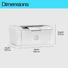 HP LaserJet M110w printer, laser, 600 x 600 DPI, A4, 20 ppm, netwerkgeschikt, wit