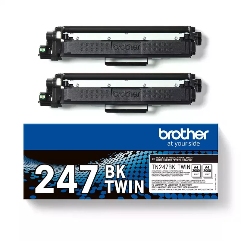 Toner Brother TN247BK TWIN - 3000 pagina's - zwart