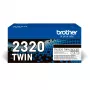 Tonerpatroon Brother TN-2320TWIN 2600 pagina's zwart