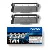 Tonerpatroon Brother TN-2320TWIN 2600 pagina's zwart