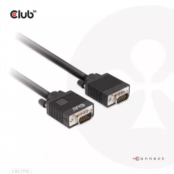 VGA-kabel bidirectioneel M/M 10m/32,8ft CLUB3D CAC-1710