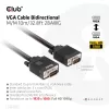 Club 3D CAC-1710 VGA-kabel HD-15 male/male, bidirectioneel, 10 m, 1080p, zwart
