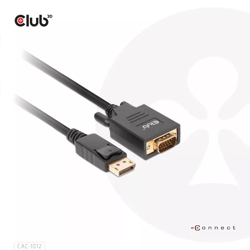DisplayPort naar VGA-kabel M/M CLUB3D CAC-1012 2m