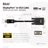 DisplayPort naar VGA-kabel M/M CLUB3D CAC-1012 2m