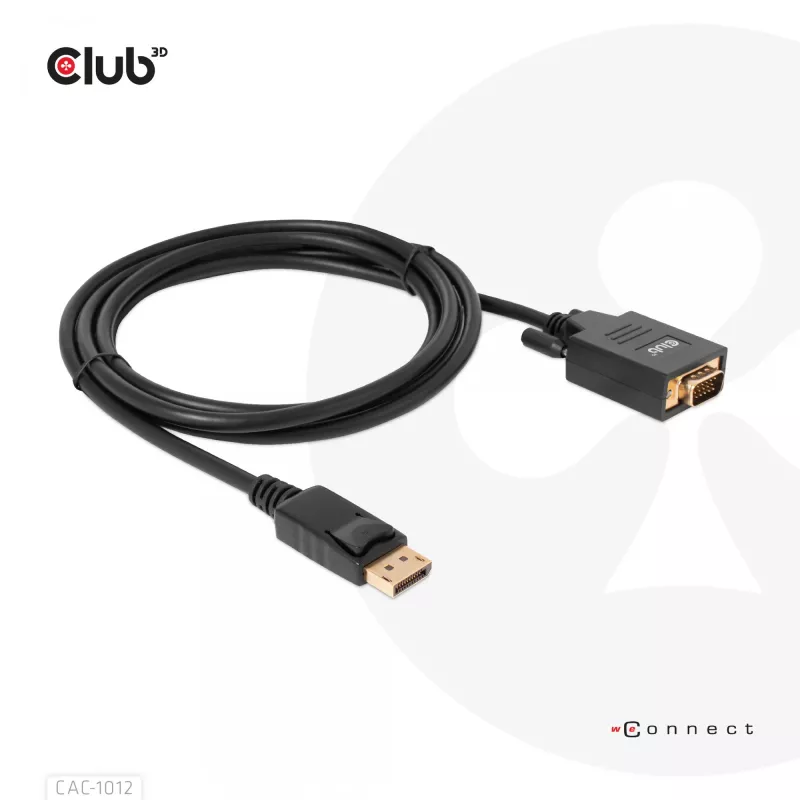 DisplayPort naar VGA-kabel M/M CLUB3D CAC-1012 2m