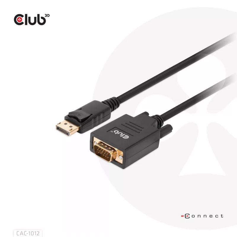 DisplayPort naar VGA-kabel M/M CLUB3D CAC-1012 2m