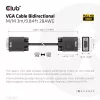 VGA-kabel, bidirectioneel, M/M, 3 m, 28AWG, CLUB3D CAC-1703