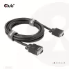 VGA-kabel, bidirectioneel, M/M, 3 m, 28AWG, CLUB3D CAC-1703