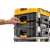DeWALT DWST82968-1 TSTAK organizer, waterdicht en stofbestendig, 400×332×119 mm, zwart/oranje