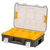 DeWALT DWST82968-1 TSTAK organizer, waterdicht en stofbestendig, 400×332×119 mm, zwart/oranje