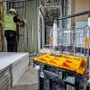 DeWALT DWST82968-1 TSTAK organizer, waterdicht en stofbestendig, 400×332×119 mm, zwart/oranje