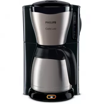 Philips Café Gaia HD7548/20 filterkoffiemachine, 1,2 l, 15 kopjes, 1000 W, zwart/metaal