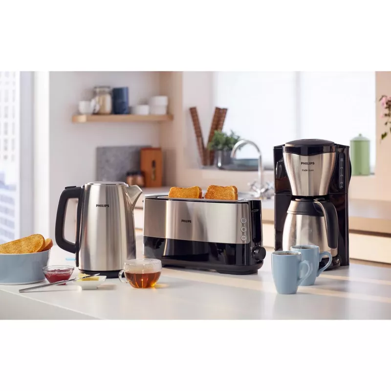 Philips HD7548/20 Café Gaia filterkoffiezetapparaat, 1,2 l, 15 kopjes, 1000 W, zwart/metaal