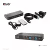 KVM-switch CLUB3D CSV-1382 dual HDMI 4K 60Hz USB
