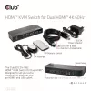 KVM-switch CLUB3D CSV-1382 dual HDMI 4K 60Hz USB