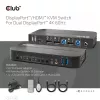 CLUB3D DisplayPort/HDMI KVM-switch voor dual DisplayPort 4K 60Hz