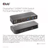 CLUB3D DisplayPort/HDMI KVM-switch voor dual DisplayPort 4K 60Hz