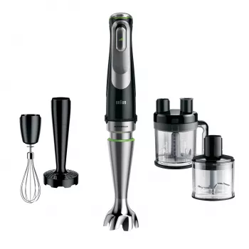 Braun MultiQuick 9 MQ 9195XLI 2 L staafmixer 1200 W zwart, roestvrij staal