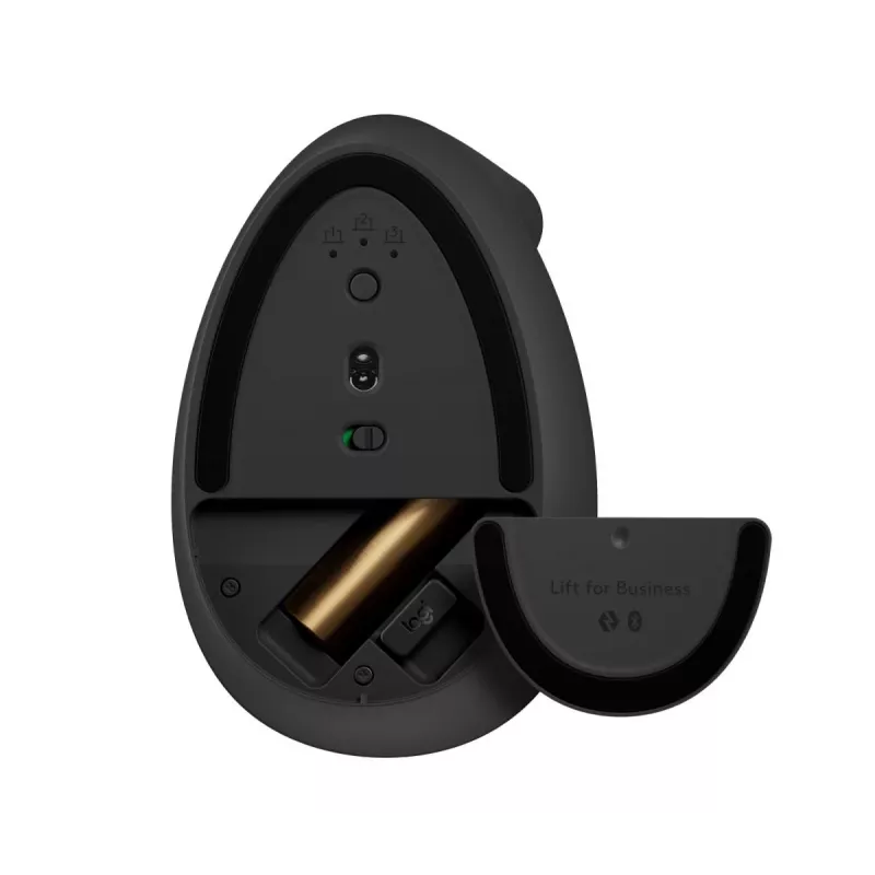 LOGITECH draadloze muis Lift For Business rechtshandig grafiet/zwart