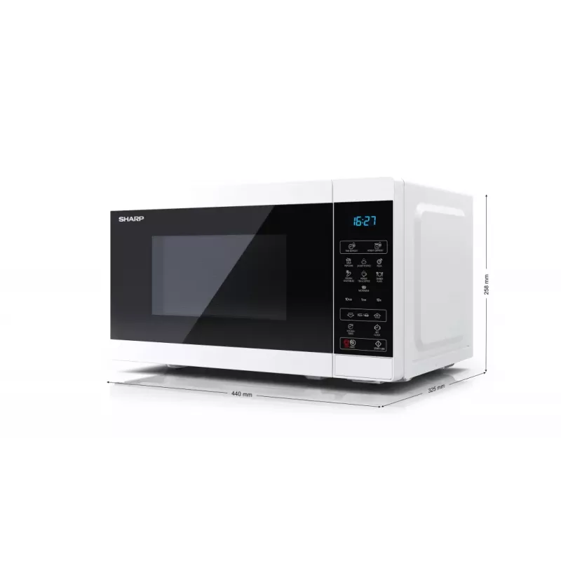 Sharp YC-MS02E-W magnetron zwart, wit solo-magnetron tafelmodel 20 L 800 W